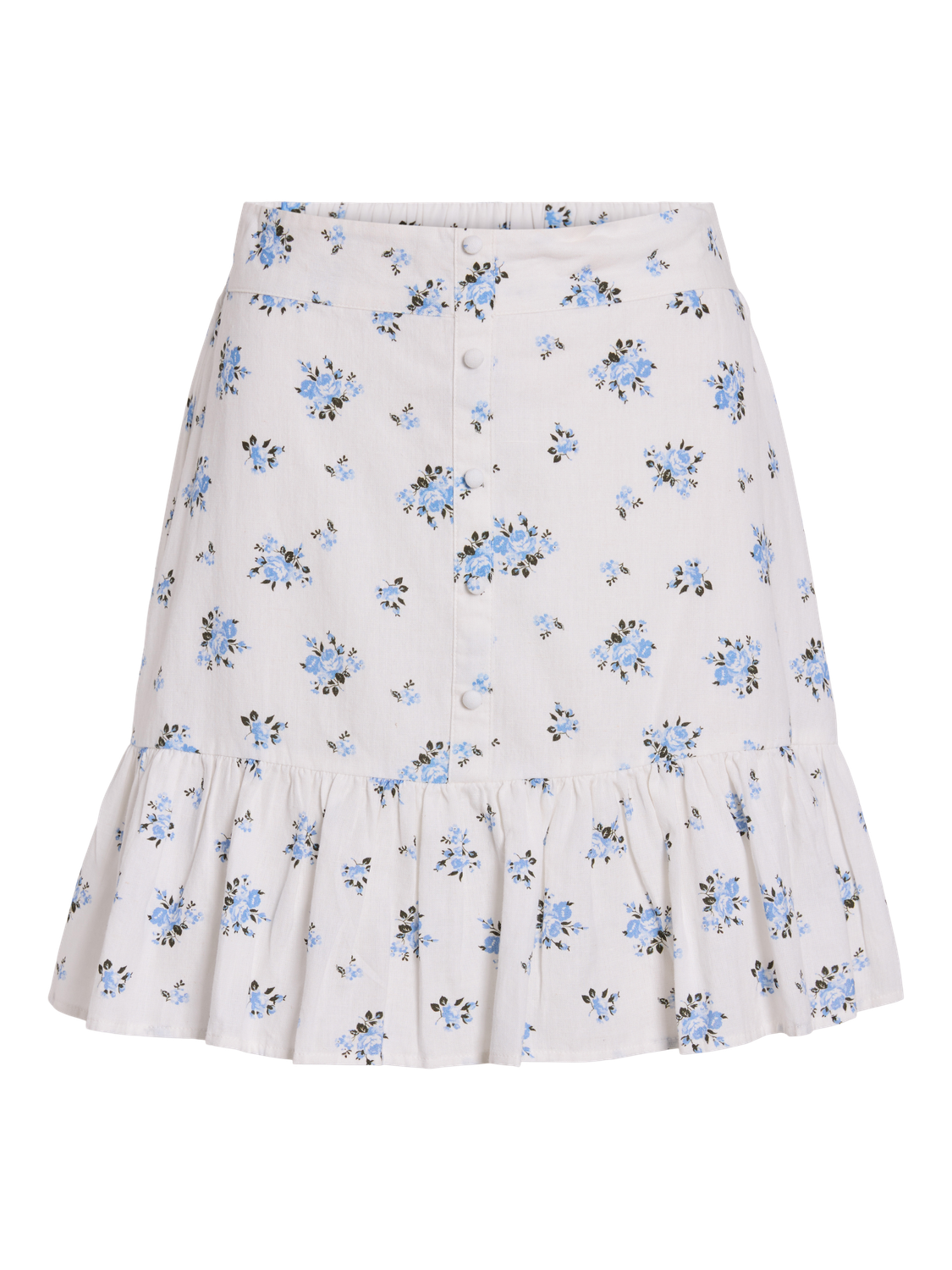 VIELLA MIA HW SHORT SKIRT/LN Mellomblå