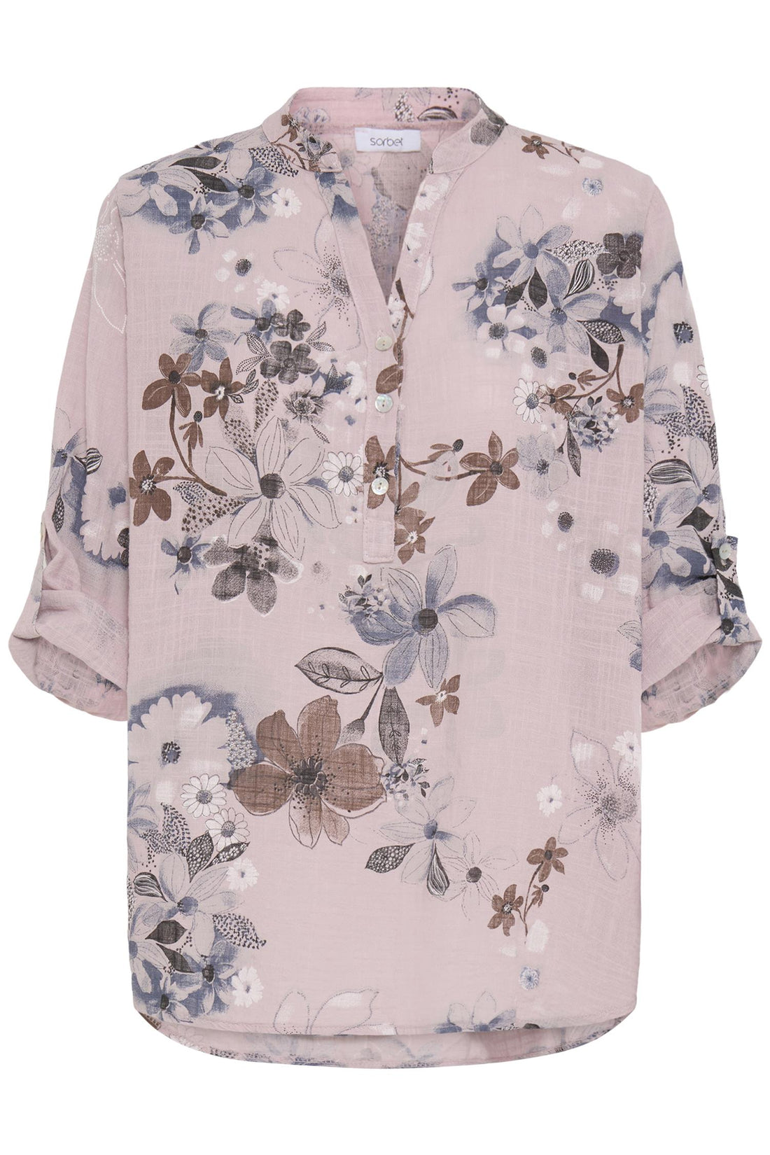 Sbalexia Fl Blouse Rose Smoke