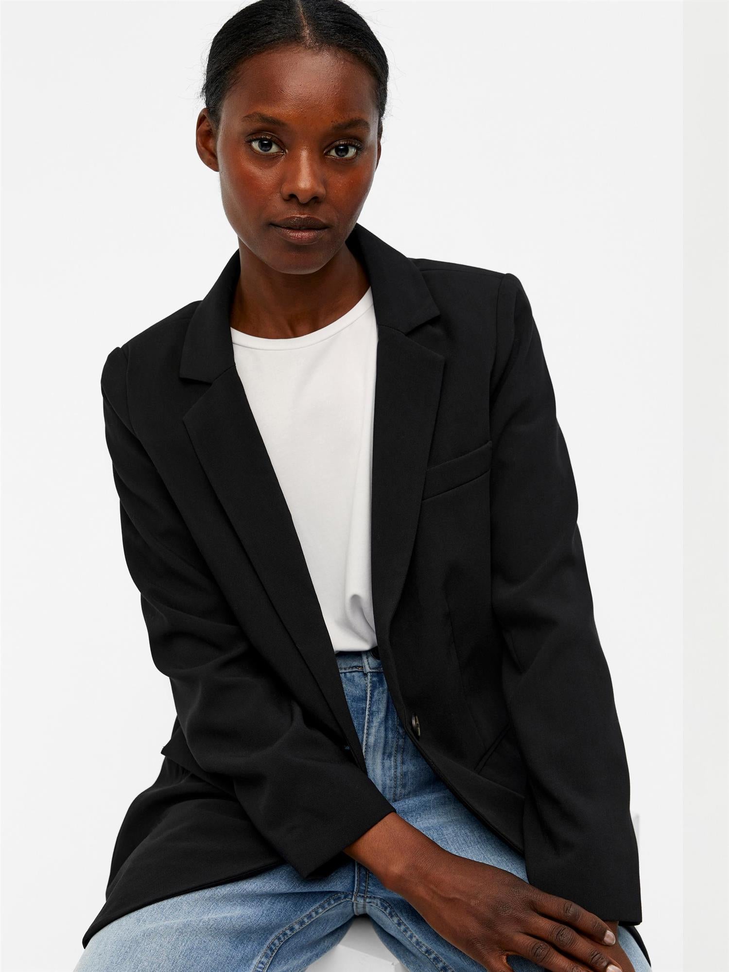 OBJSIGRID L/S BLAZER Svart