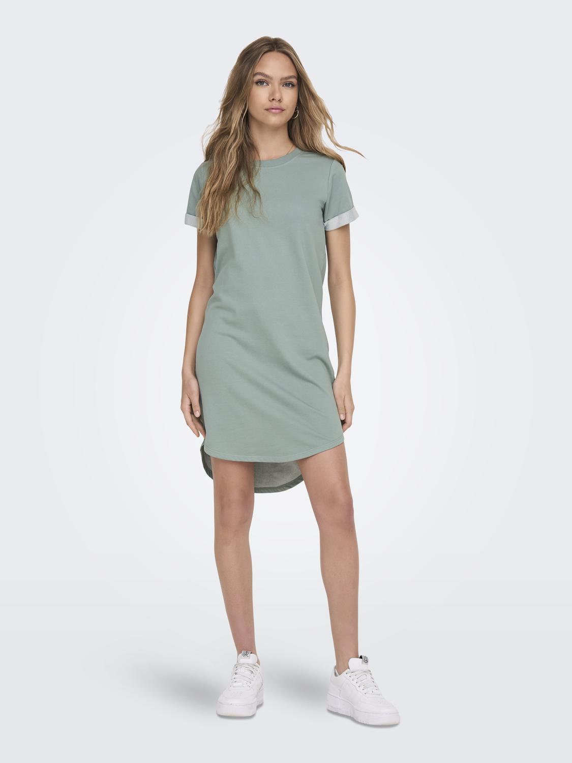 JDYIVY S/S DRESS JRS NOOS Mellomgrå