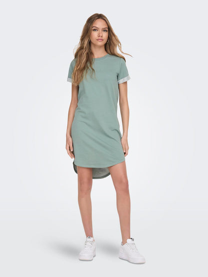 JDYIVY S/S DRESS JRS NOOS Mellomgrå