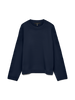 VMSILJE LS O-NECK BOXY PULLOVER NOOS Mørkeblå