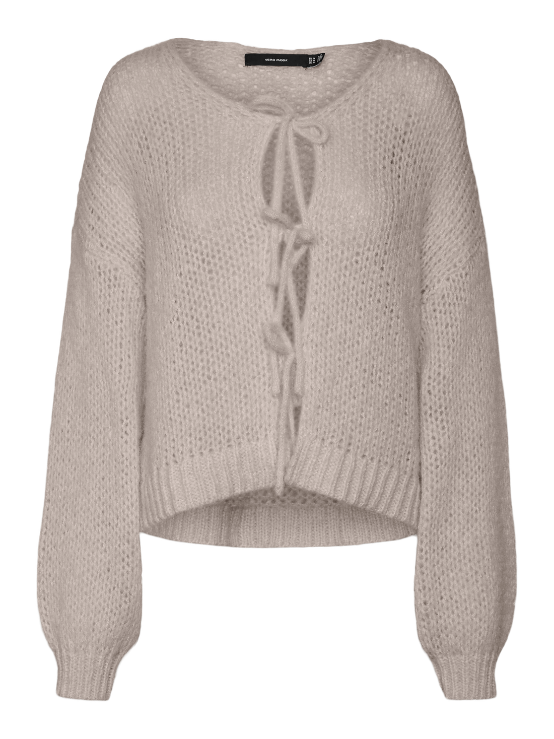 VMALOA LS BOW CARDIGAN GA EXP Lysegrå