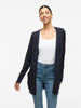 Viril Open L/s Knit Cardigan - Noos Mellomblå