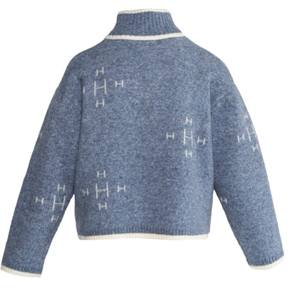 Iben Zip Jacket Jeansblå