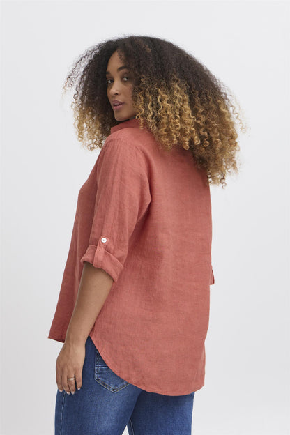 SBFONTANELLE BLOUSE Redwood