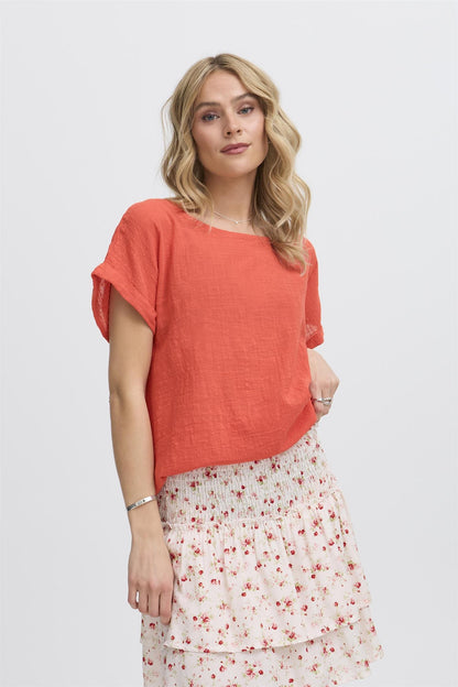 SBALEXA SOLID SS TEE Rød