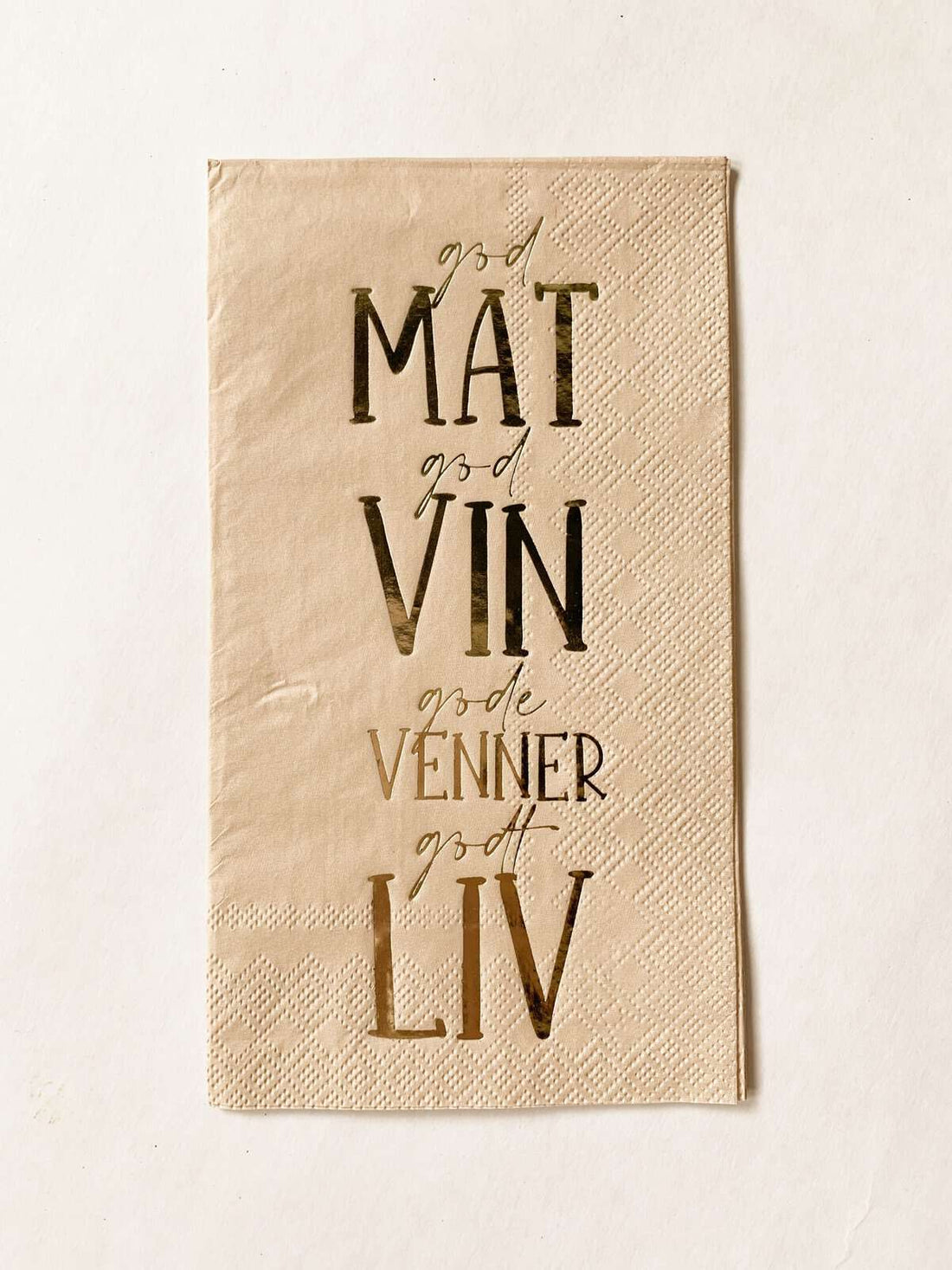 SERVIETT buffe «god mat, god vin»