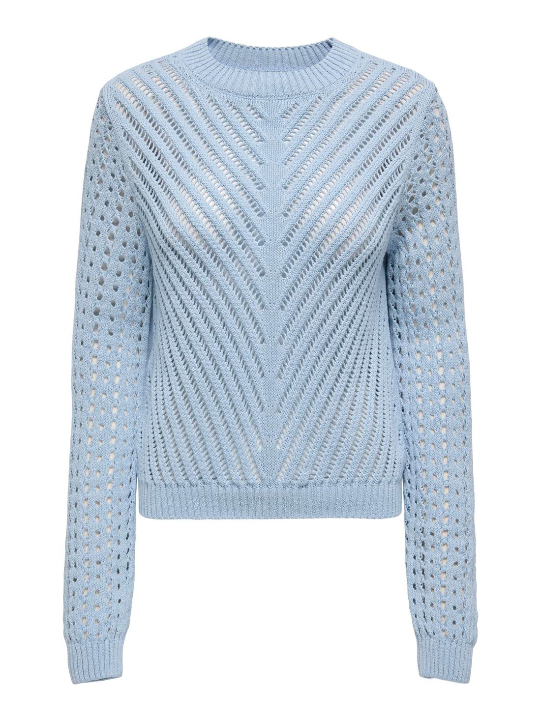 JDYELLIS LIFE L/S O-NECK PULLOVER KNT Blå