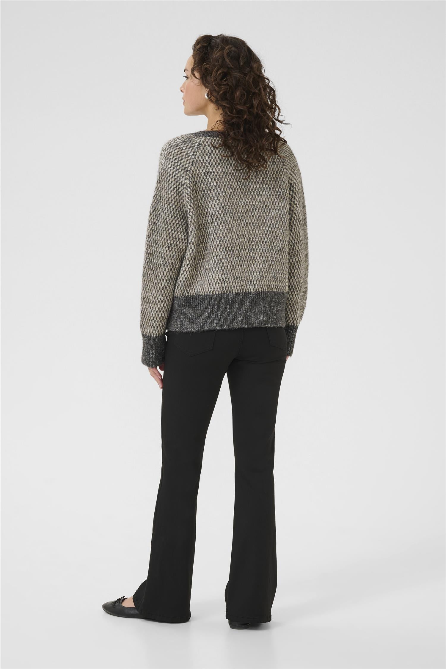Kamelinda Pullover Dark Grey M./Feather Gray M.