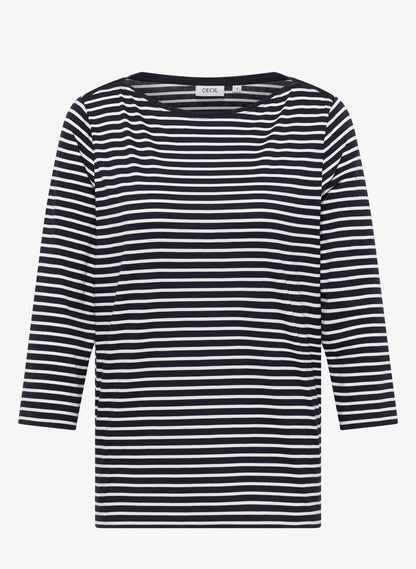 BASIC STRIPE BOATNECK Marine