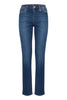 PZSANDRA HW Jeans Medium Straight Leg Medium Blue Denim