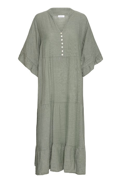 SBFONTANELLE LONG DRESS Dusty Olive