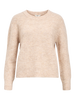 Objabby Ls Re O-Neck Knit Noos Beige