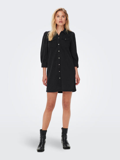 -Onlfelica Dnm Dress Noos Sort