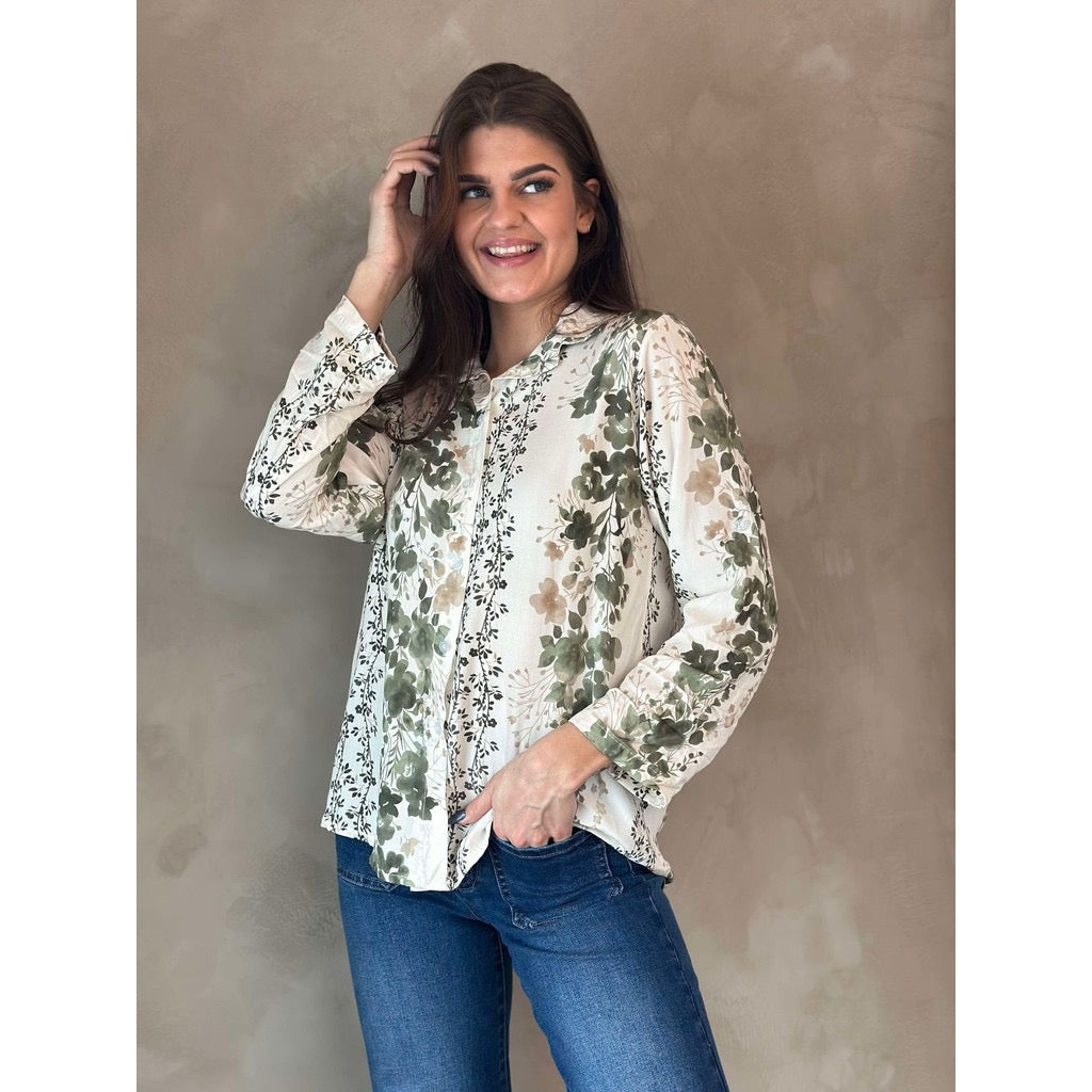 Floria bluse Khaki