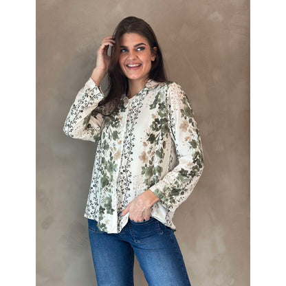 Floria bluse Khaki