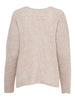 Onlcamilla V-Neck L/s Pullover Knt Noos Lysegrå