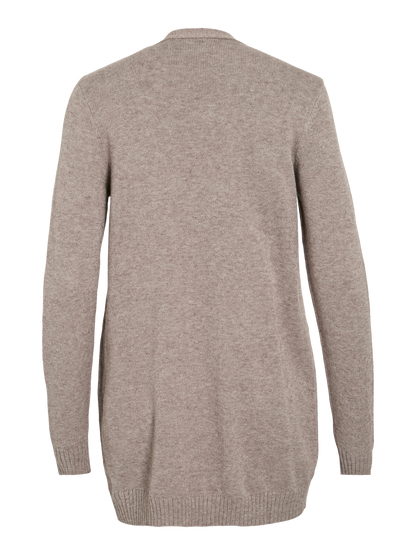 Viril Open L/s Knit Cardigan - Noos Mørkegrå