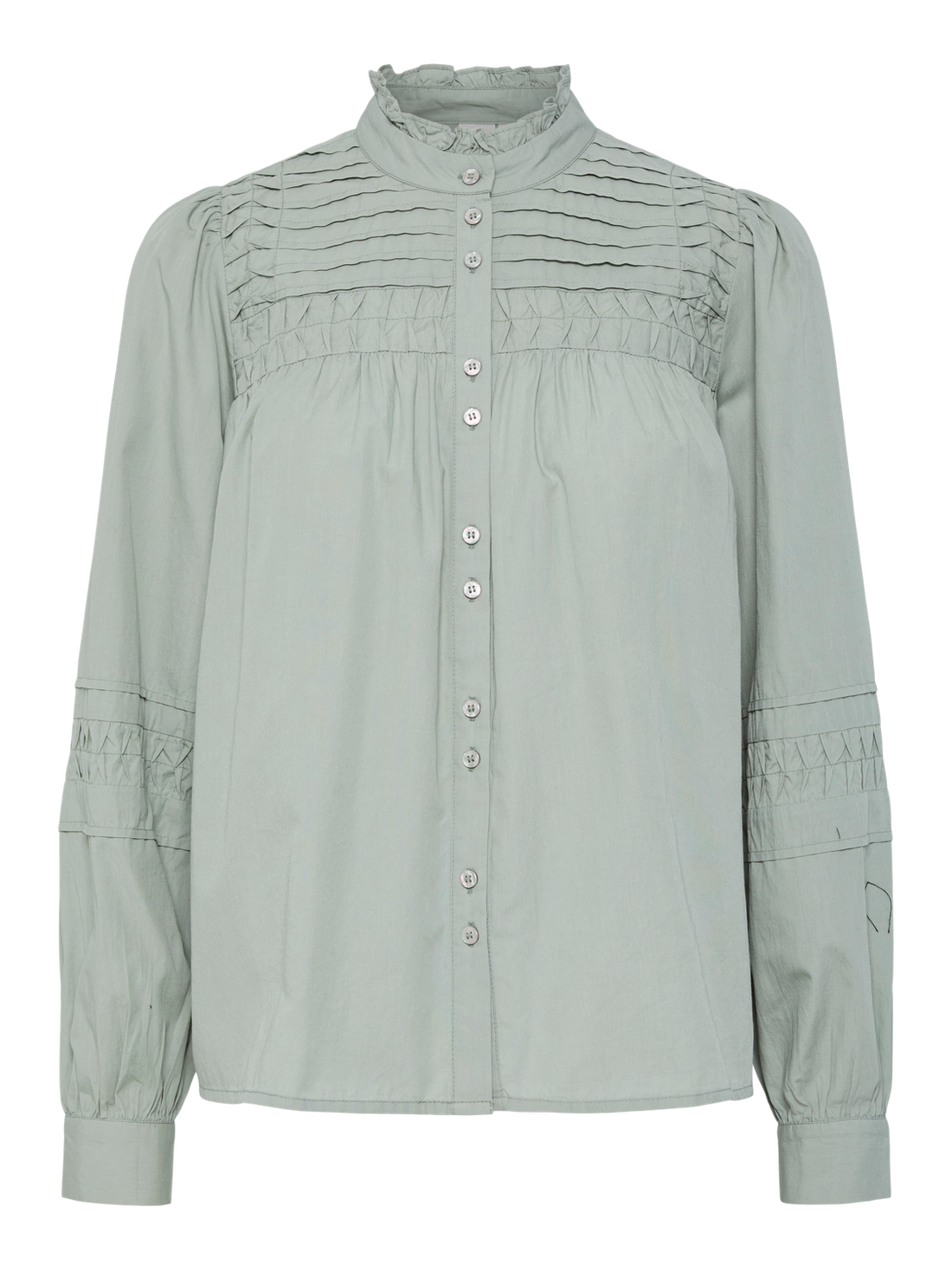 YASCREAMA LS SHIRT S. Mellomgrønn