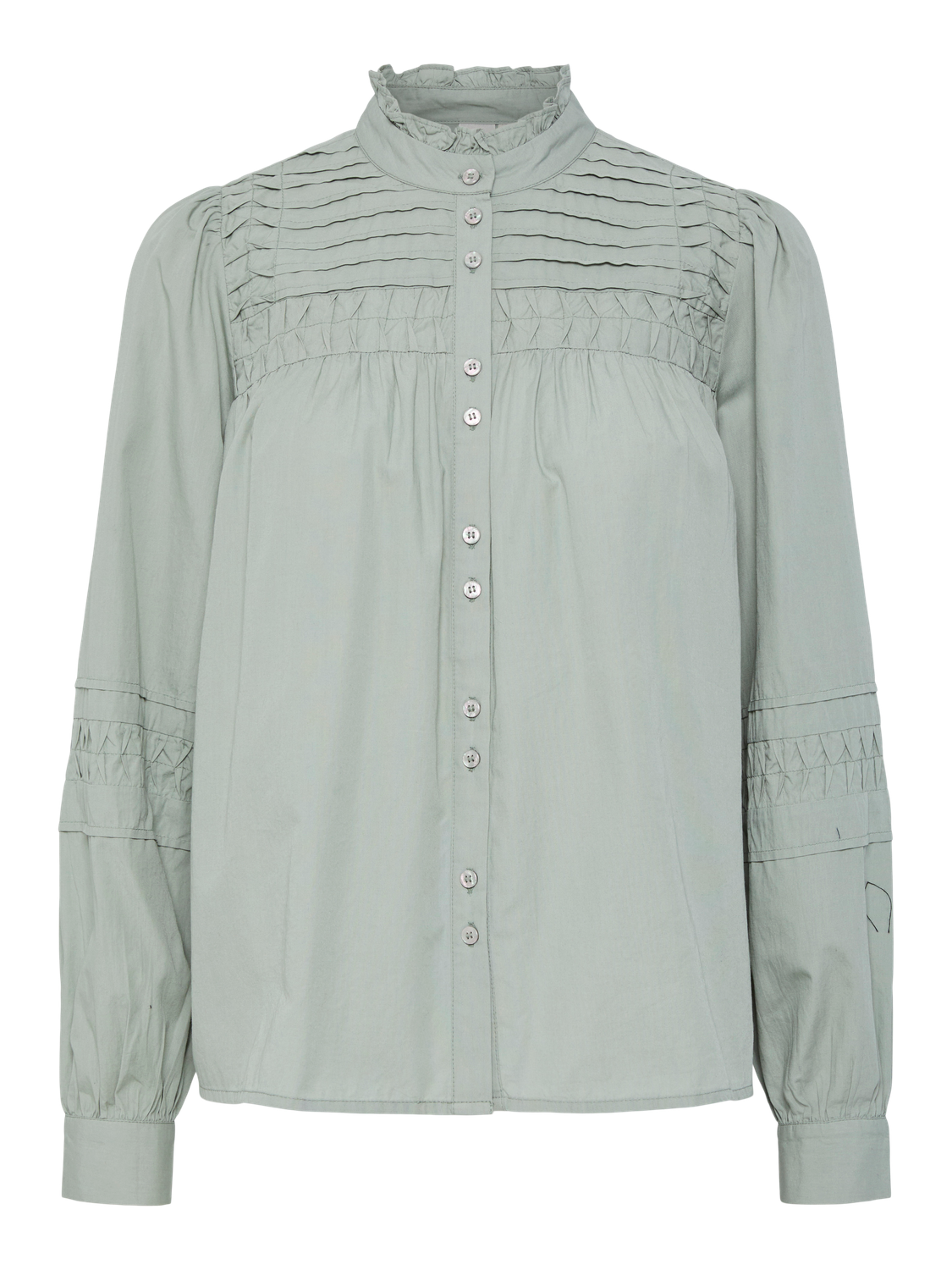 YASCREAMA LS SHIRT S. Mellomgrønn