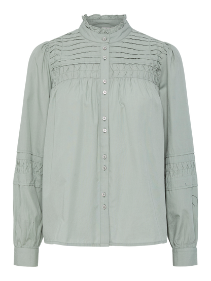 YASCREAMA LS SHIRT S. Mellomgrønn
