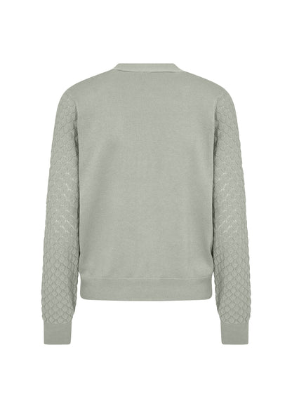 SC-AMELA 2 CARDIGAN Lysegrønn