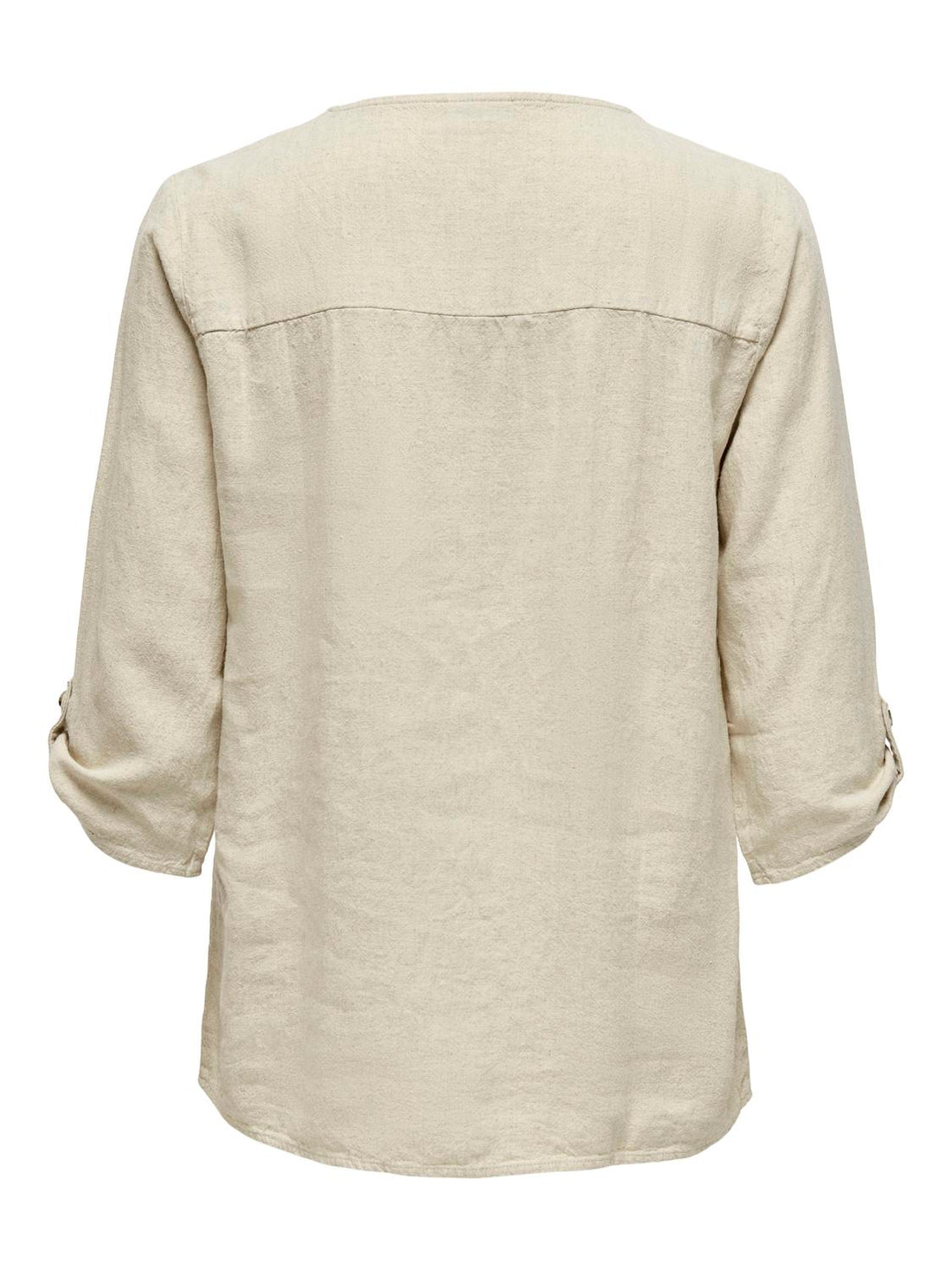 JDYSAY 3/4 LINEN V-NECK TOP WVN DIA Beige
