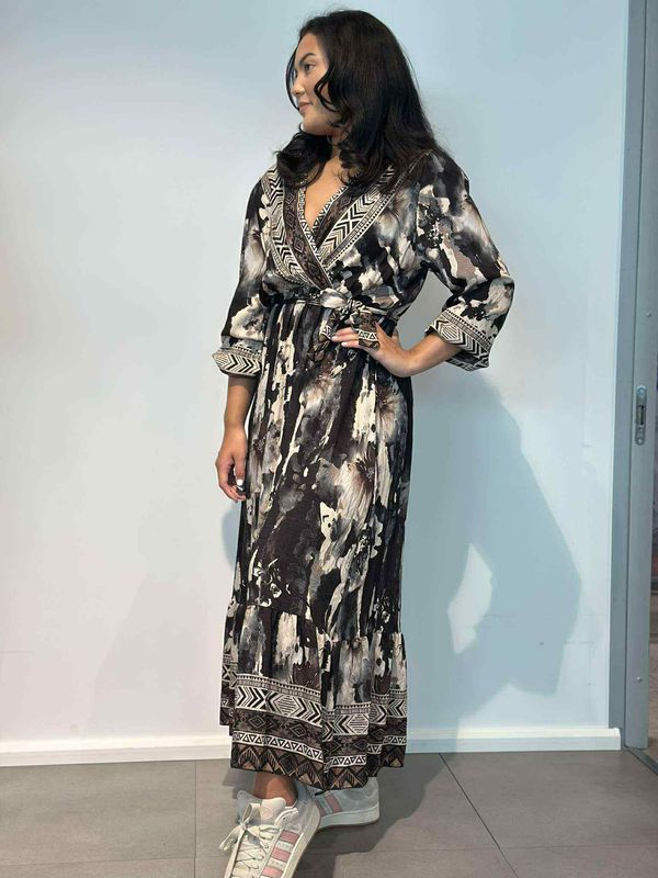 ZAHRA KJOLE LANG Svart