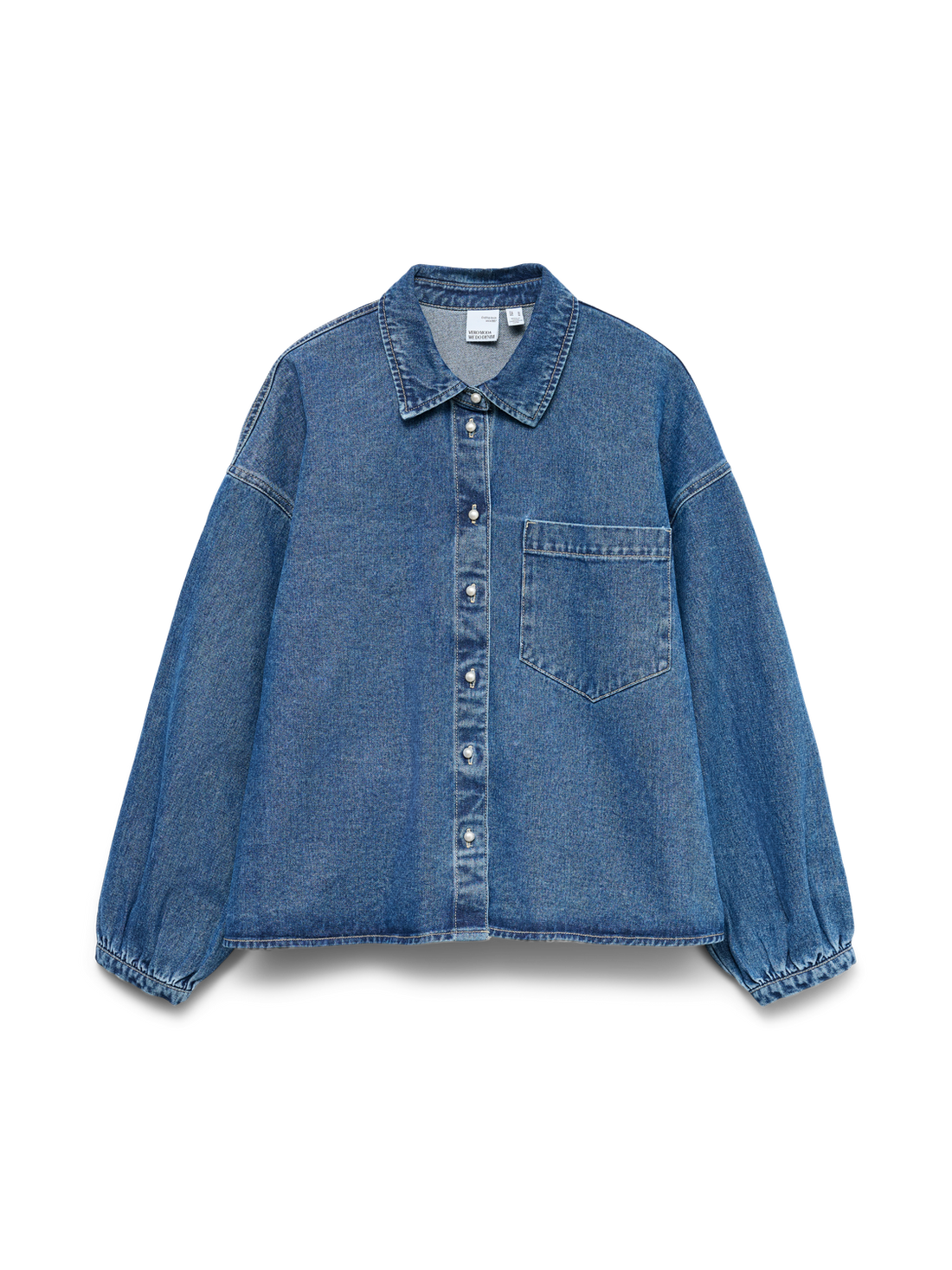 Vmelora Ls Denim  Shirt Yo326 Mellomblå