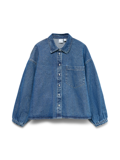 Vmelora Ls Denim  Shirt Yo326 Mellomblå