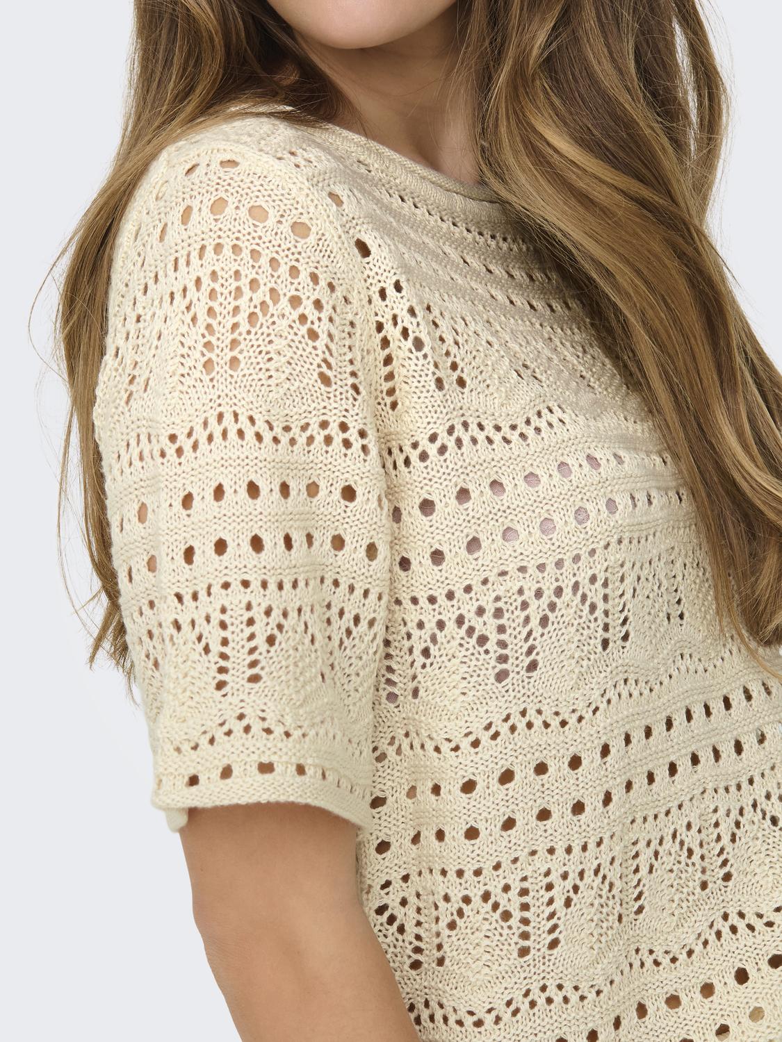 JDYSUN LAY 2/4 PULLOVER KNT Beige