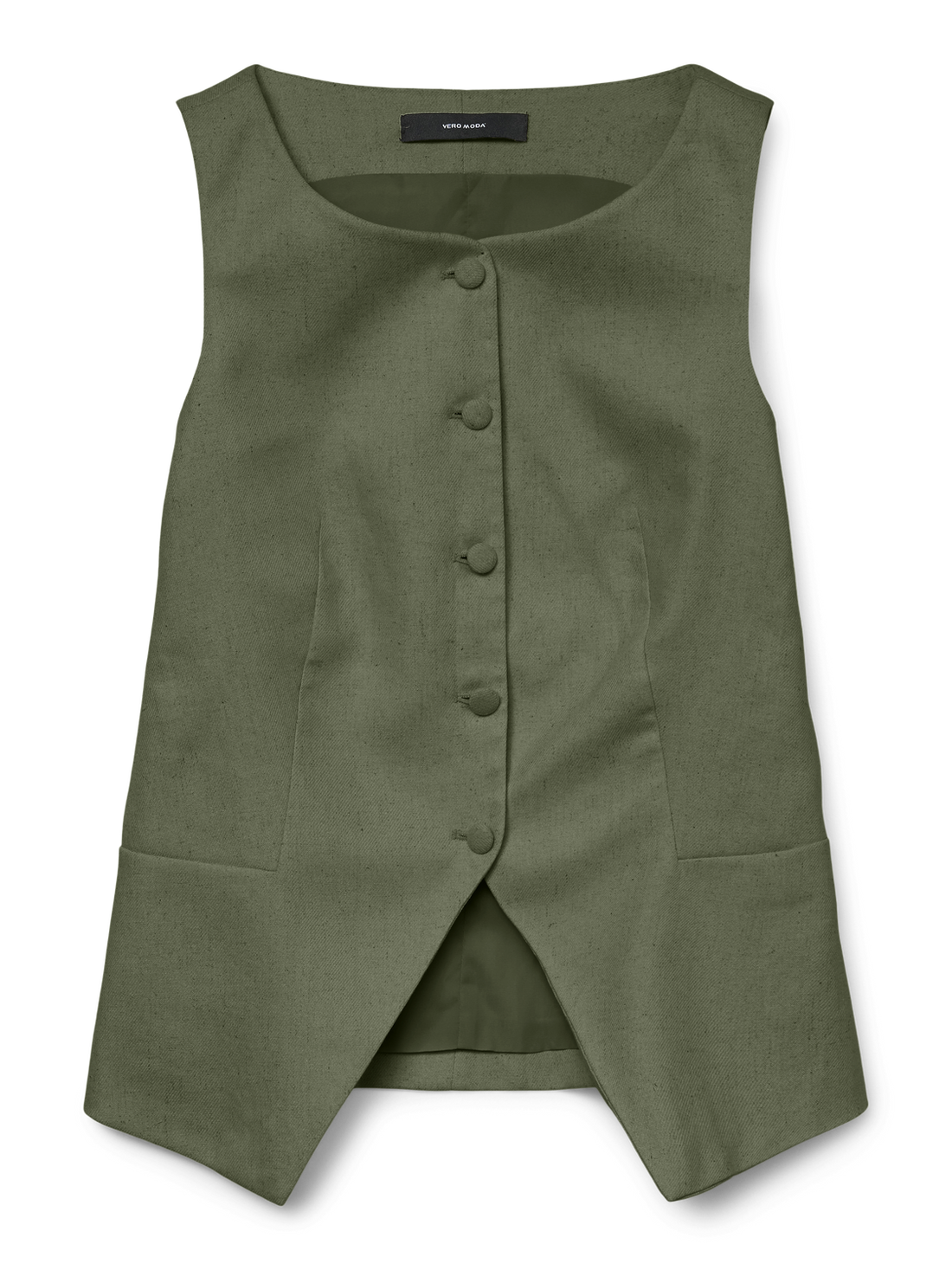 VMFLORENCE SL WAISTCOAT Mørkegrønn