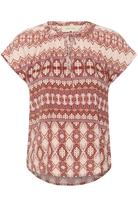 CRTiah Blouse Ethnic Geometric Pale