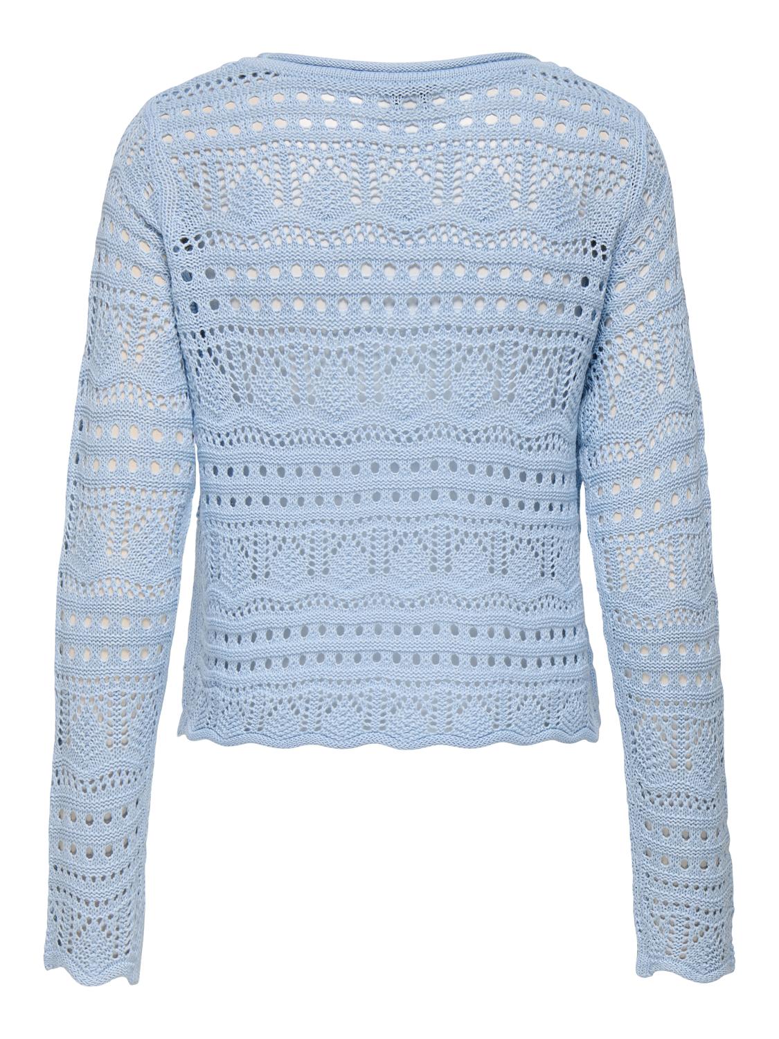 JDYSUN LAY L/S BOATNECK PULLOV. KNT NOOS Mellomblå