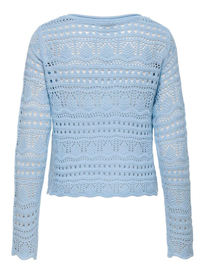 JDYSUN LAY L/S BOATNECK PULLOV. KNT NOOS Mellomblå