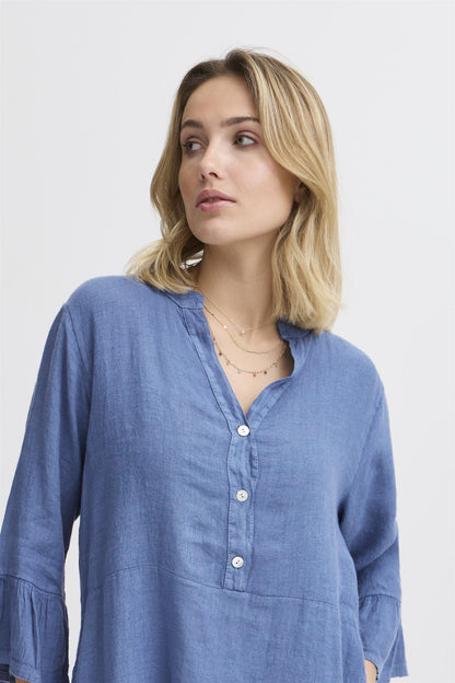 SBFONTANELLE PLACKET DRESS True Navy