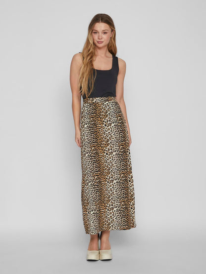 VIKENZA U-NECK S/L TANK TOP Sort