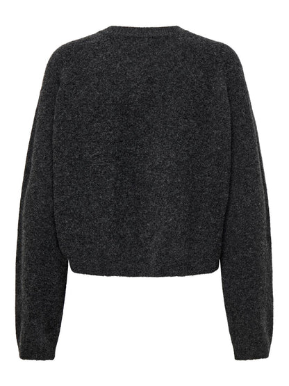 Onlpiemonte L/s Cardigan Knt Noos Mørkegrå