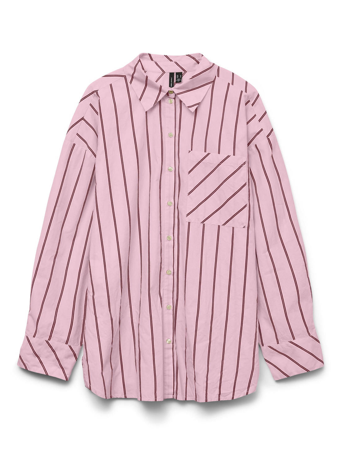 Vmfanni Ls Shirt Wvn Exp Sb2 Ga Lyserosa