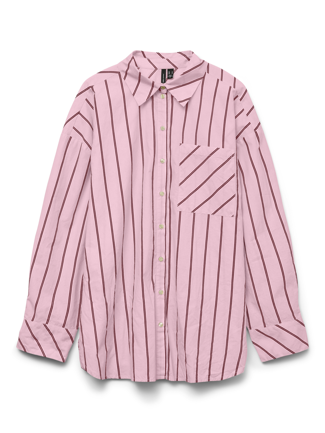 Vmfanni Ls Shirt Wvn Exp Sb2 Ga Lyserosa