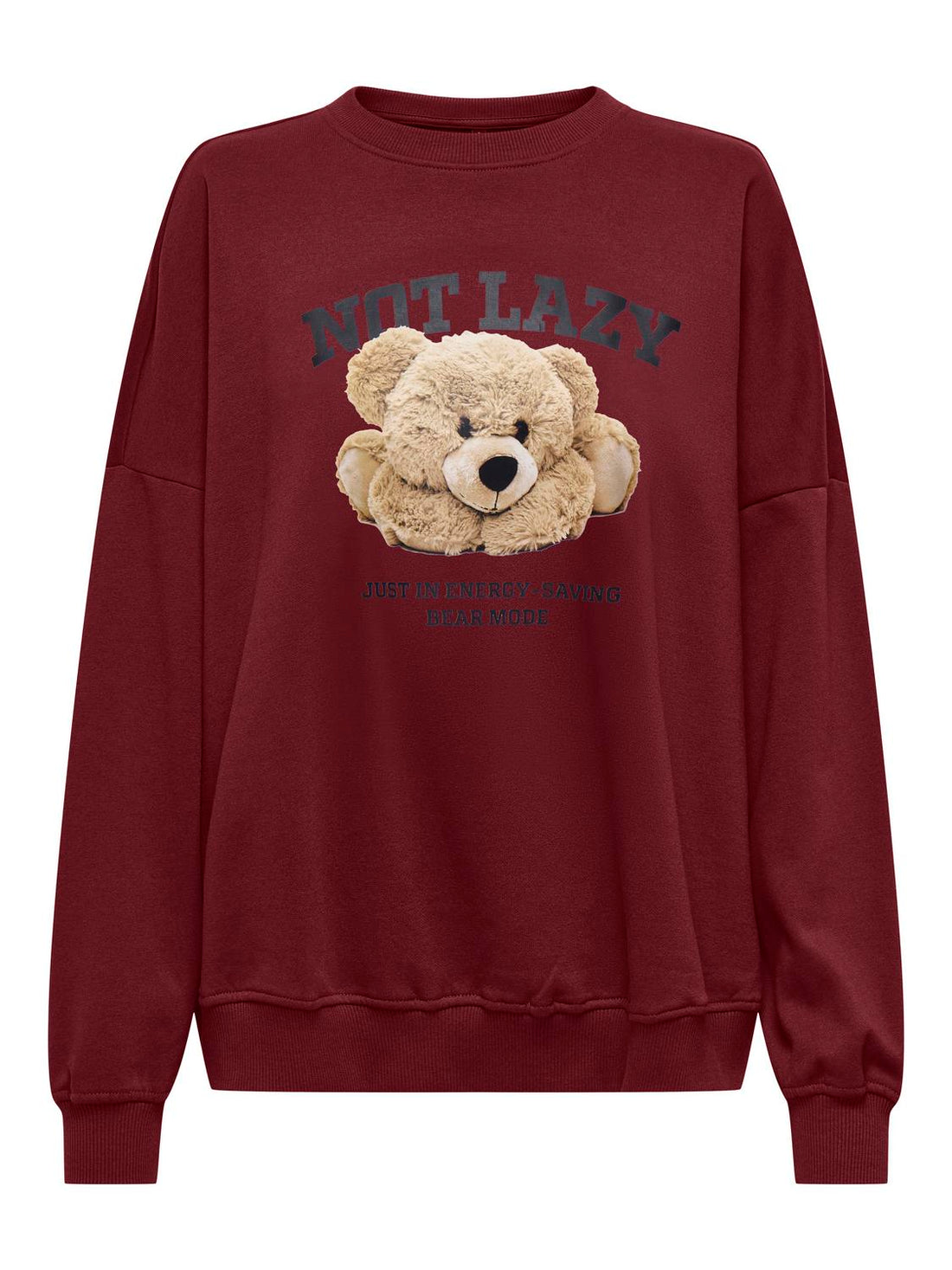 Onlbila L/s Bear O-Neck Swt Mørkelilla