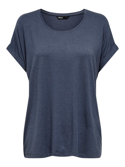 ONLMOSTER S/S O-NECK TOP NOOS JRS Mellomblå