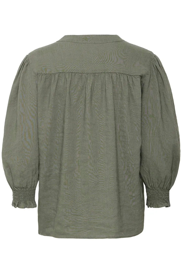 PZLUCA 3/4 sl.blouse Oliven