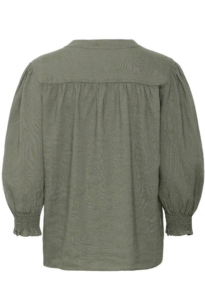 PZLUCA 3/4 sl.blouse Oliven
