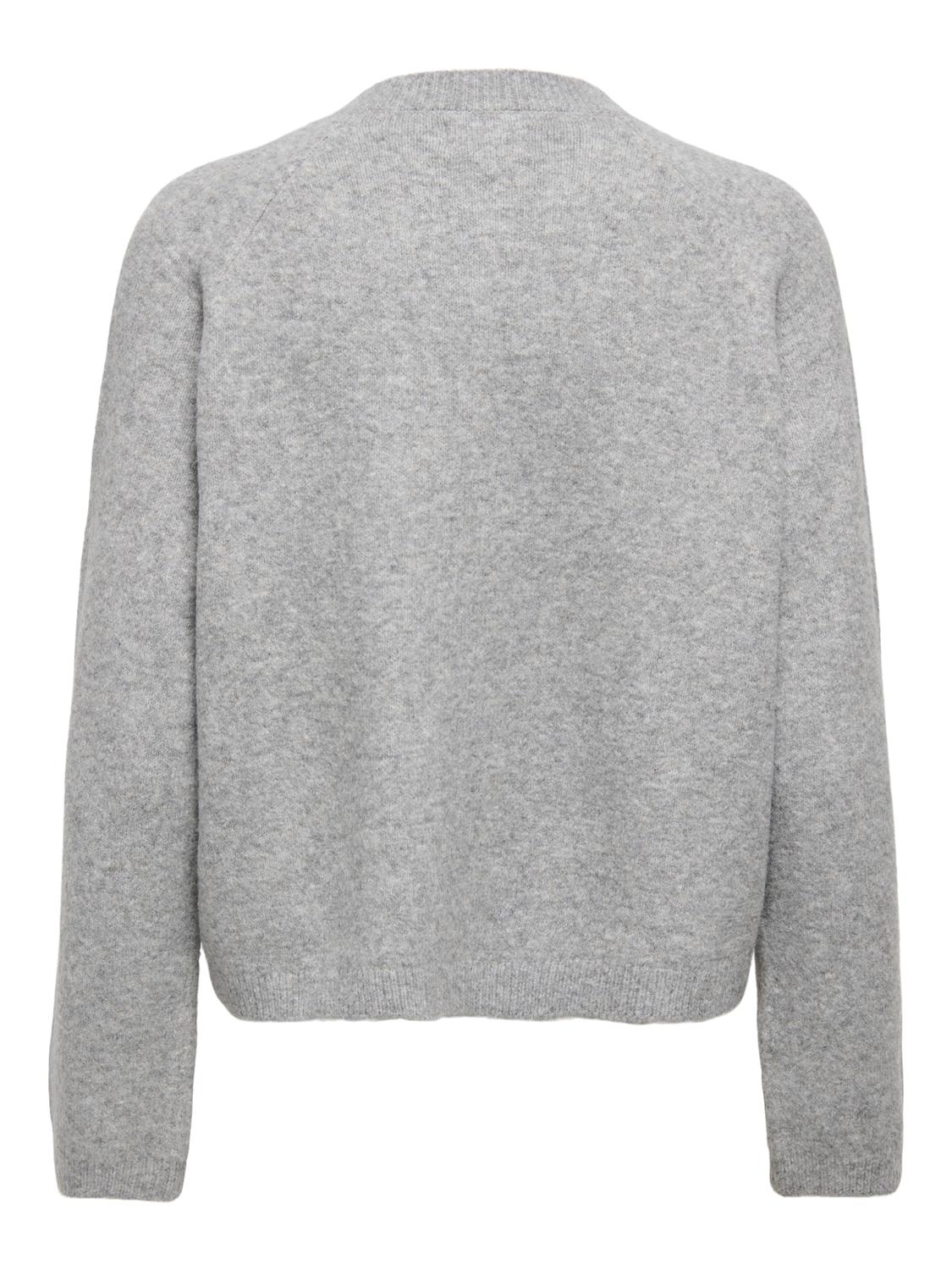 Onlpiemonte L/s Cardigan Knt Noos Lysegrå