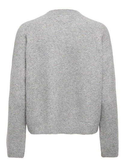 Onlpiemonte L/s Cardigan Knt Noos Lysegrå