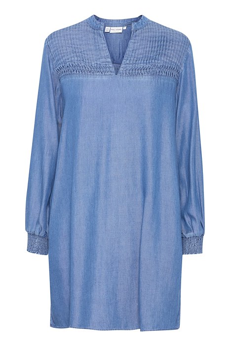 PZGAJA Short Dress Medium Blue Denim
