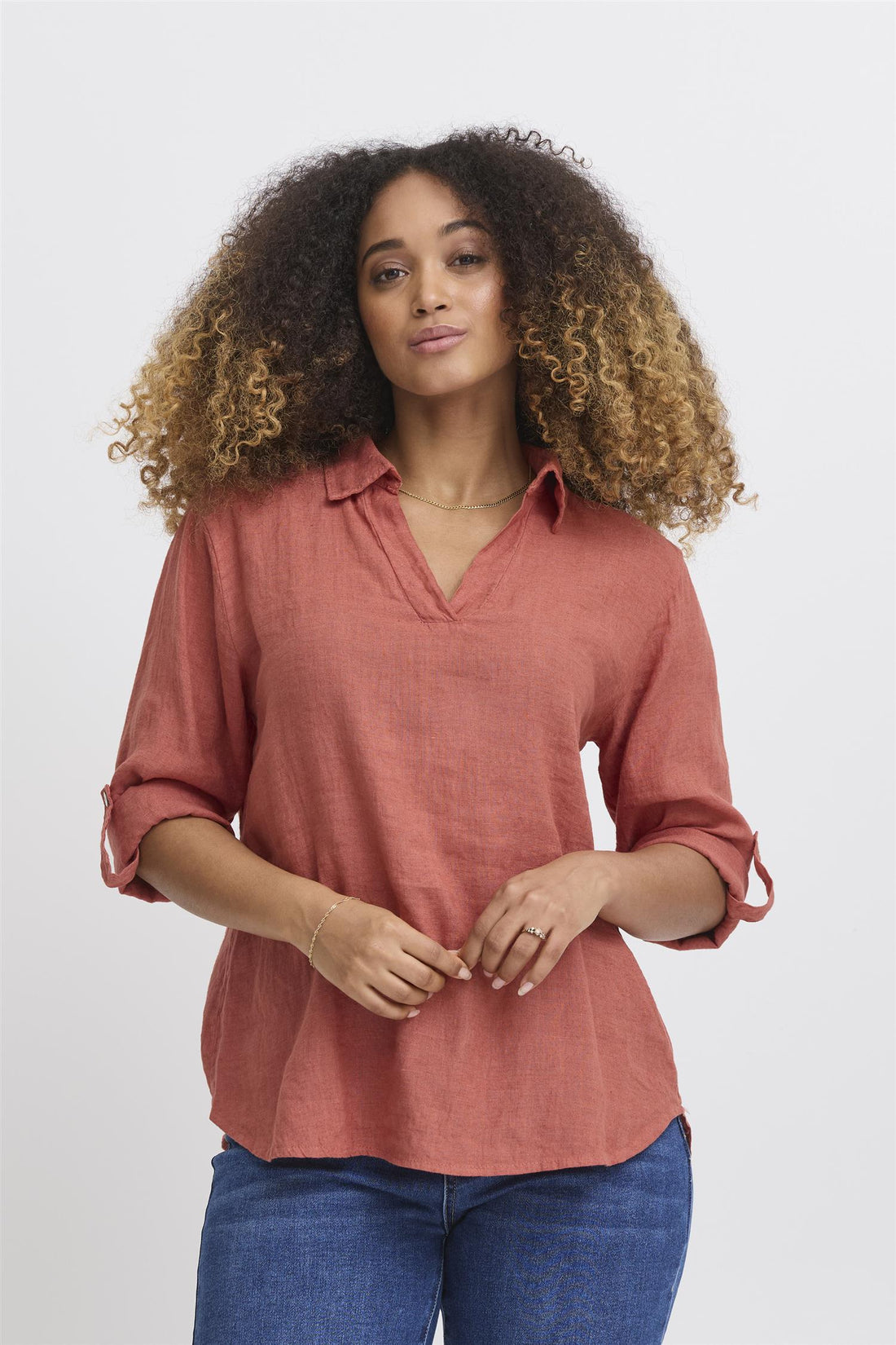 SBFONTANELLE BLOUSE Redwood