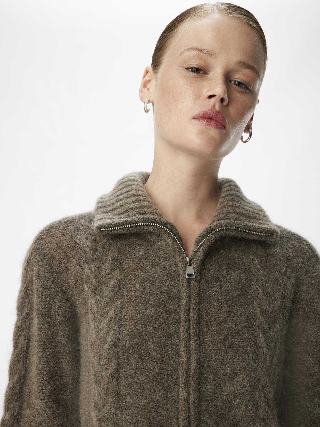 Objnete Lo Knit Cardigan Noos Mellomgrå